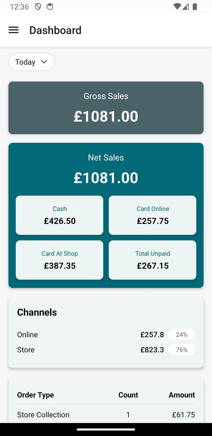 Grub Direct Hub - app screen 1