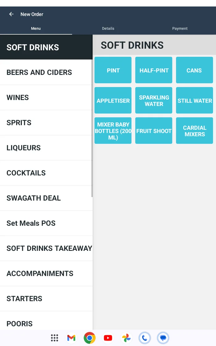 GD waiter pad - app screen 2