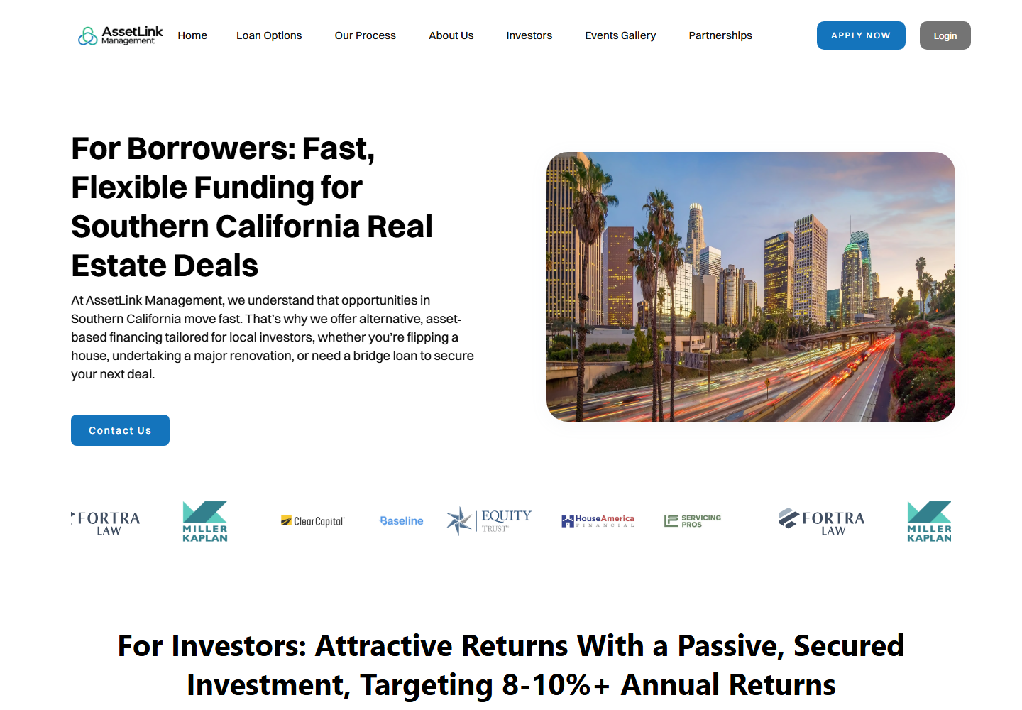 Assetlinkmanagement website preview