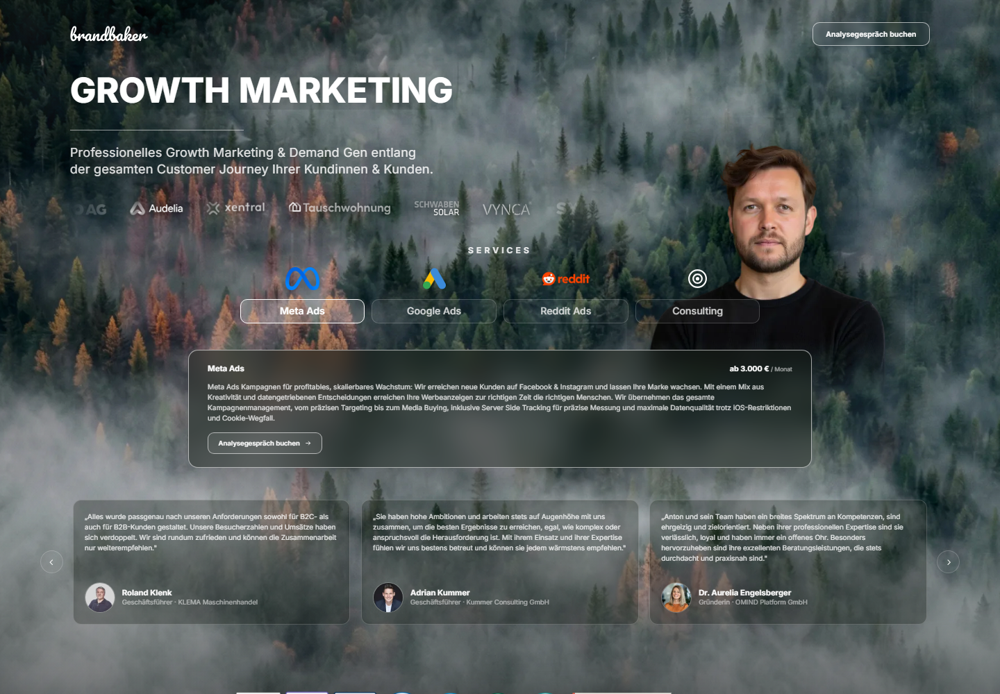 Brandbaker website preview