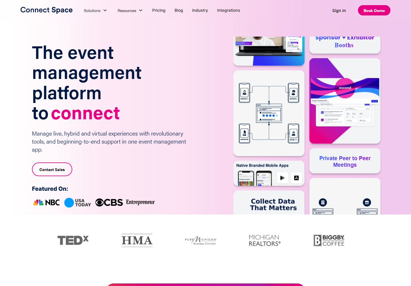 Connectspace website preview