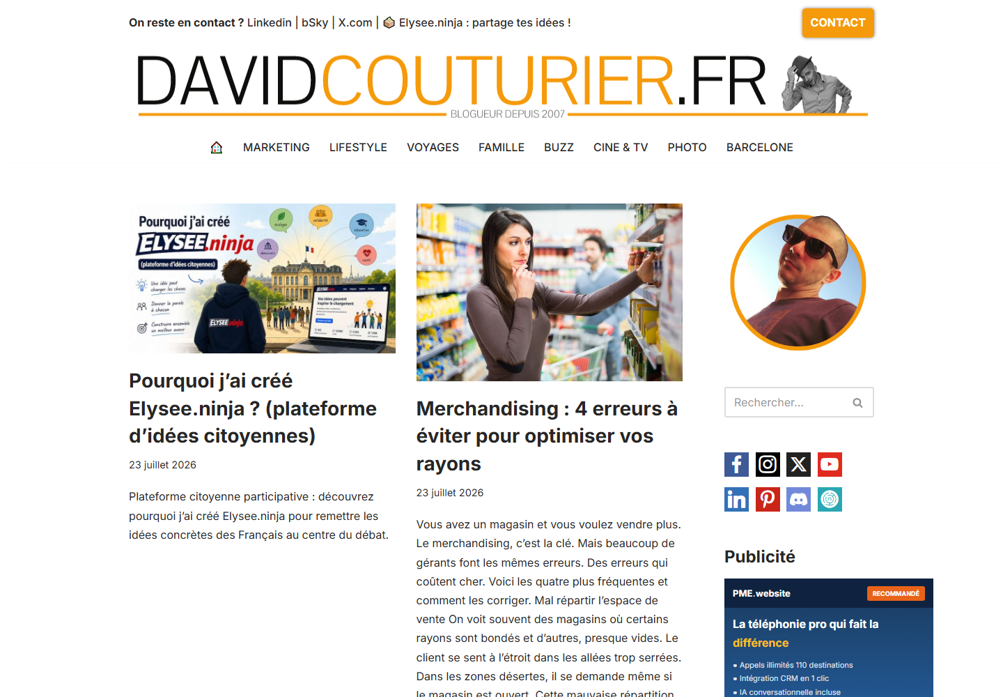 Davidcouturier website preview