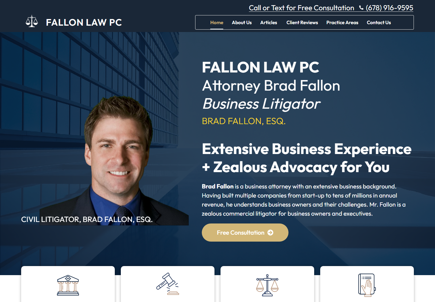 Fallonbusinesslaw website preview