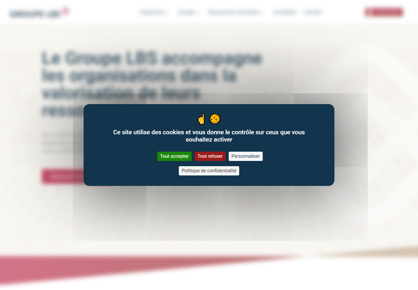 Groupe Lbs website preview