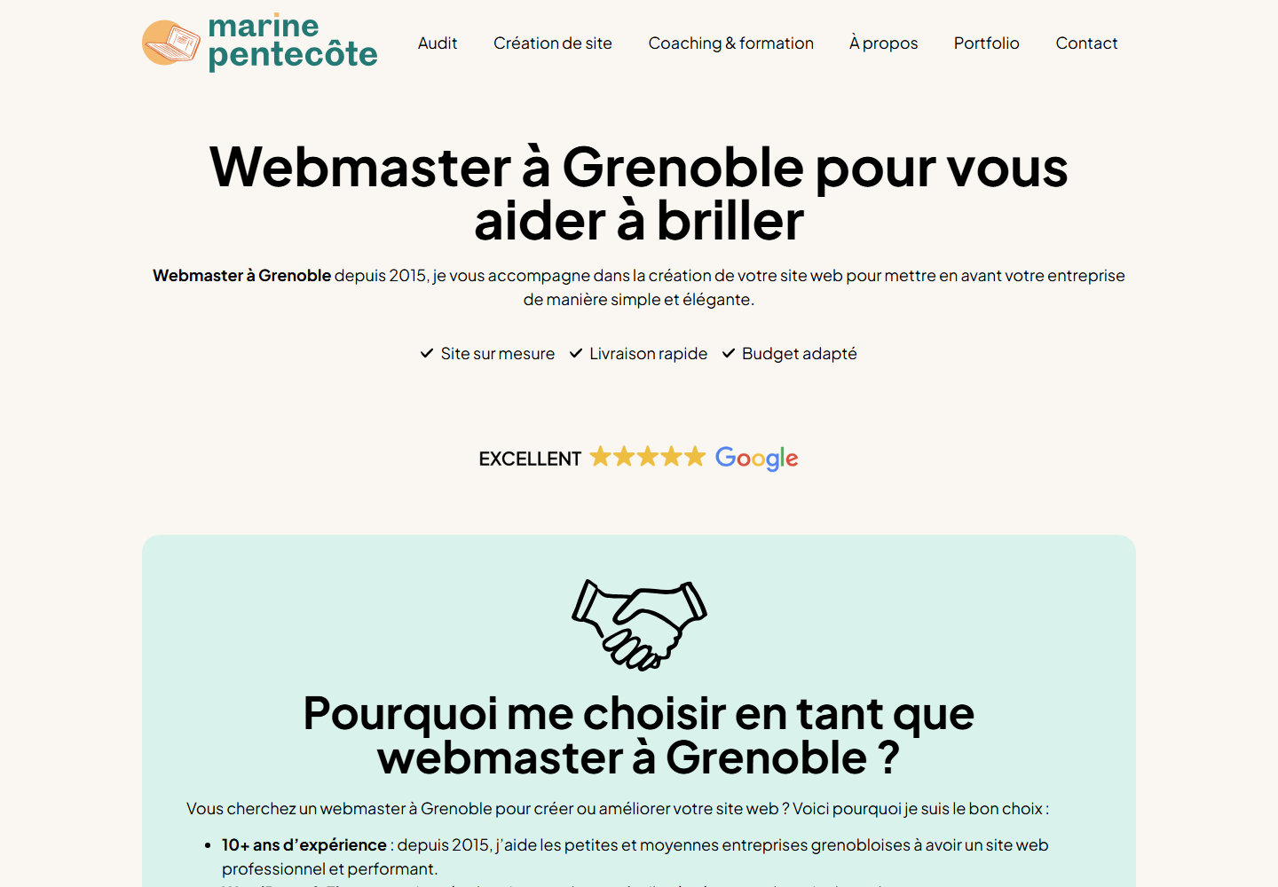 Marinepentecote website preview