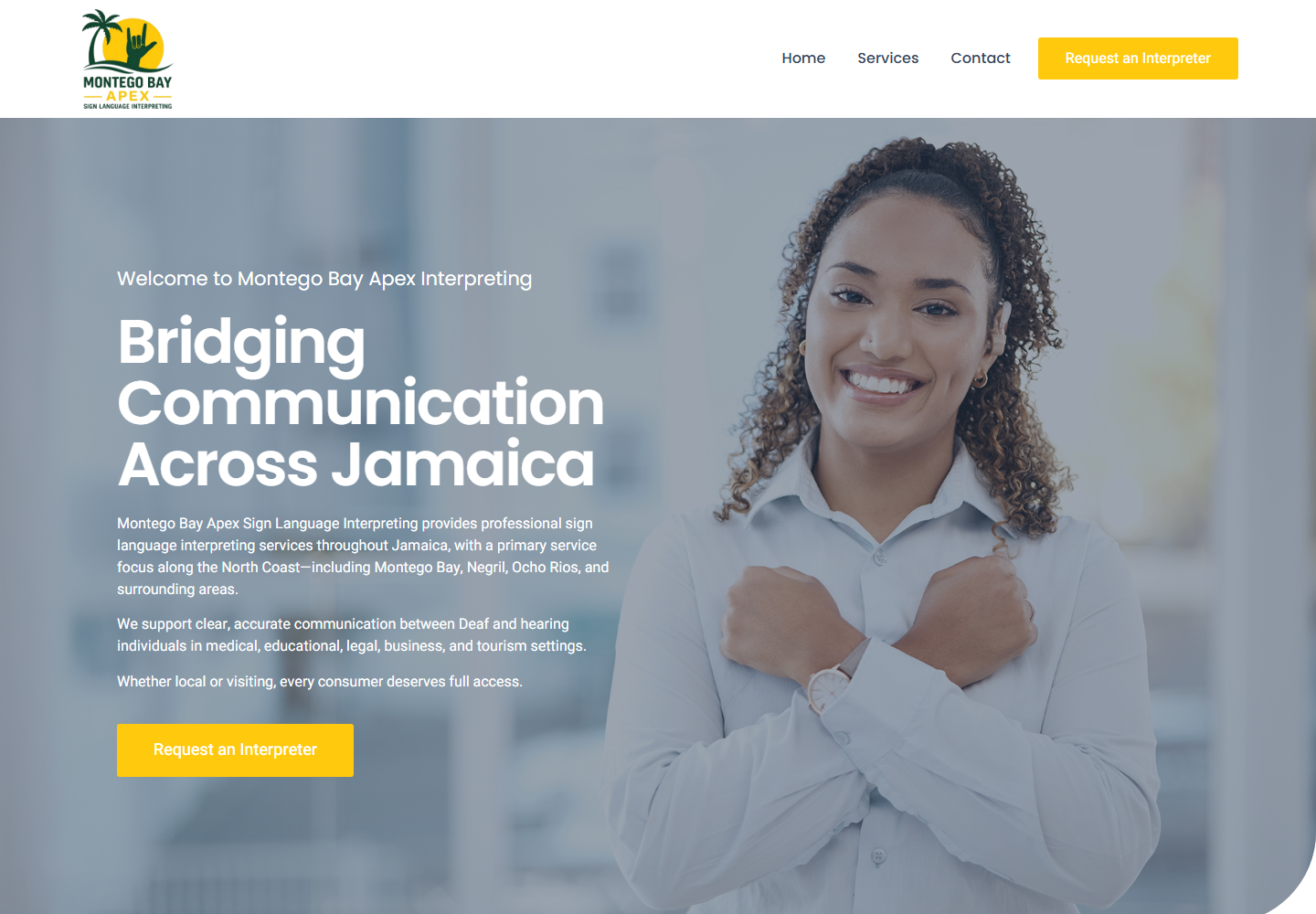 Montegobayinterpreting website preview