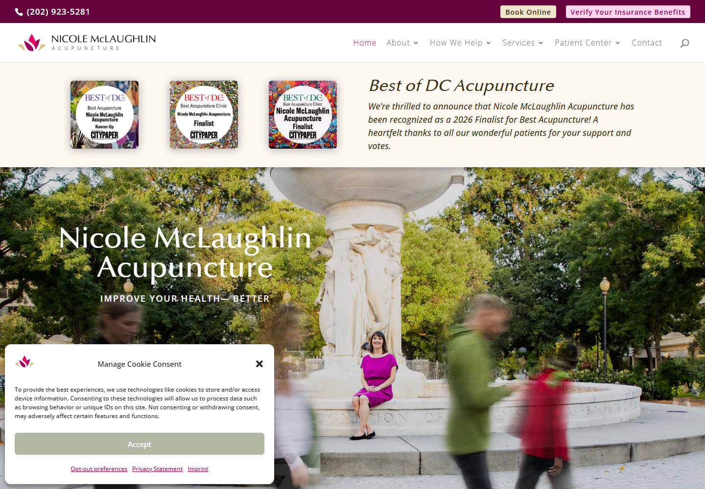 Nicolemclaughlinacupuncture website preview