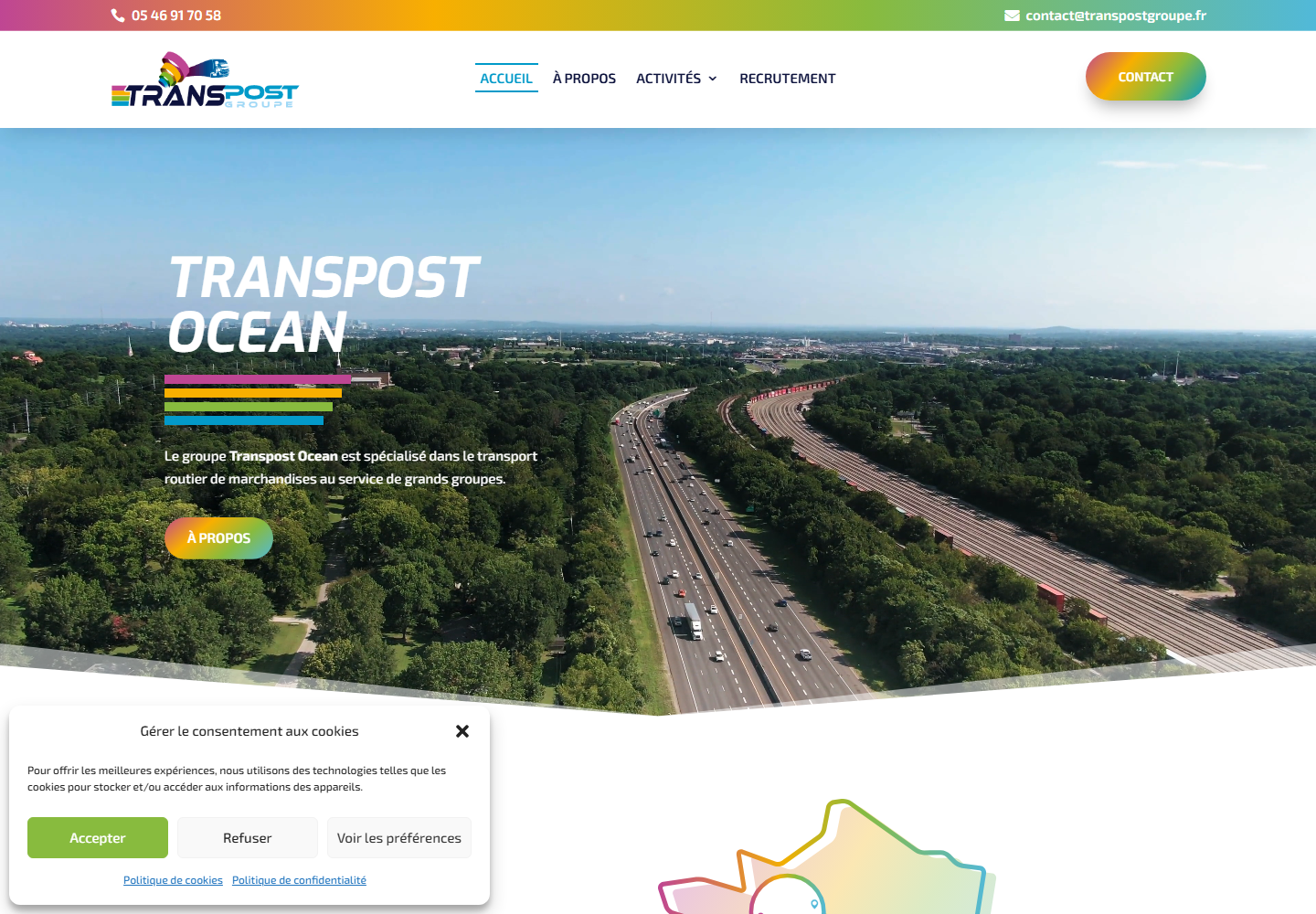 Transpostgroupe website preview