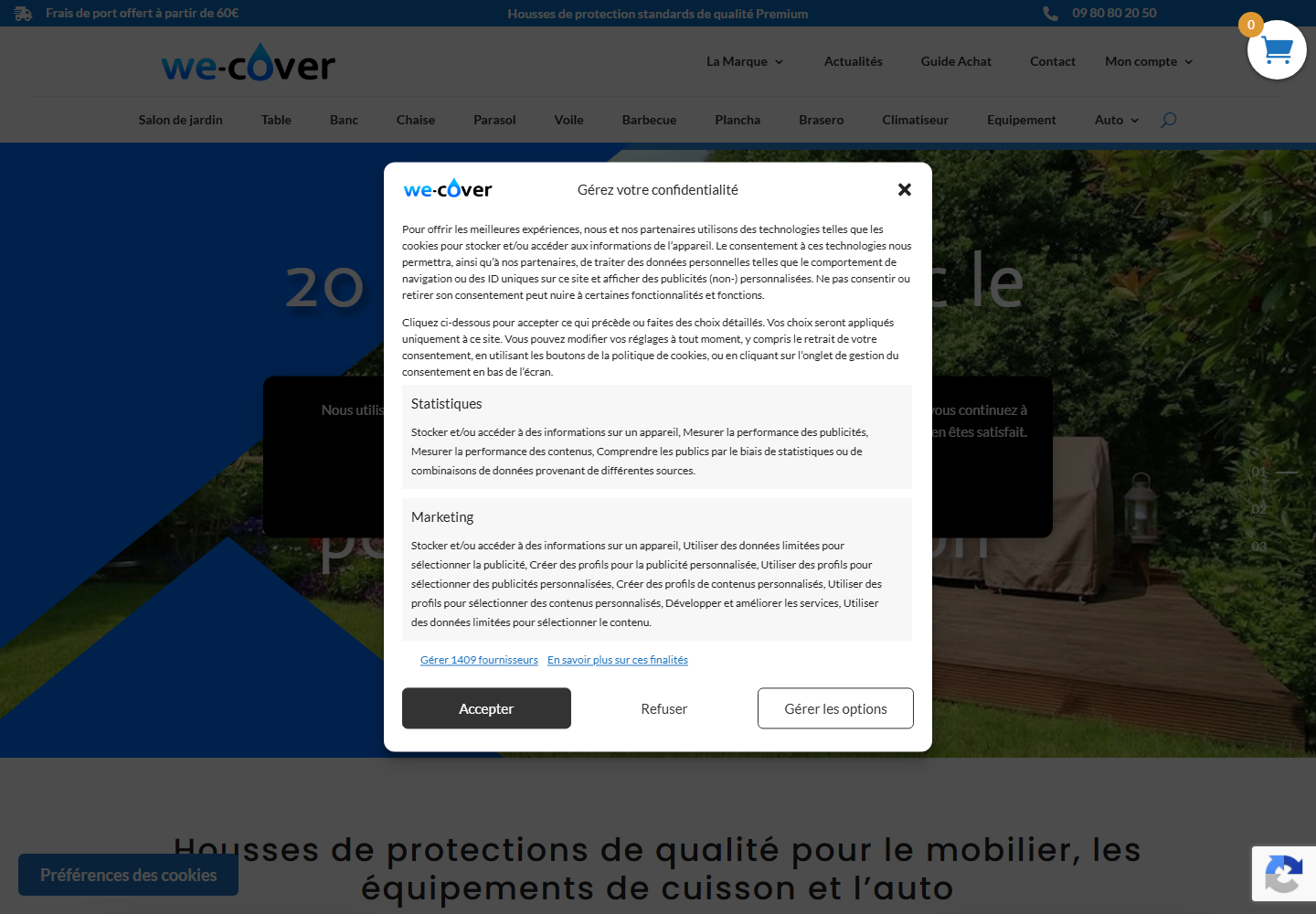 We Cover website preview