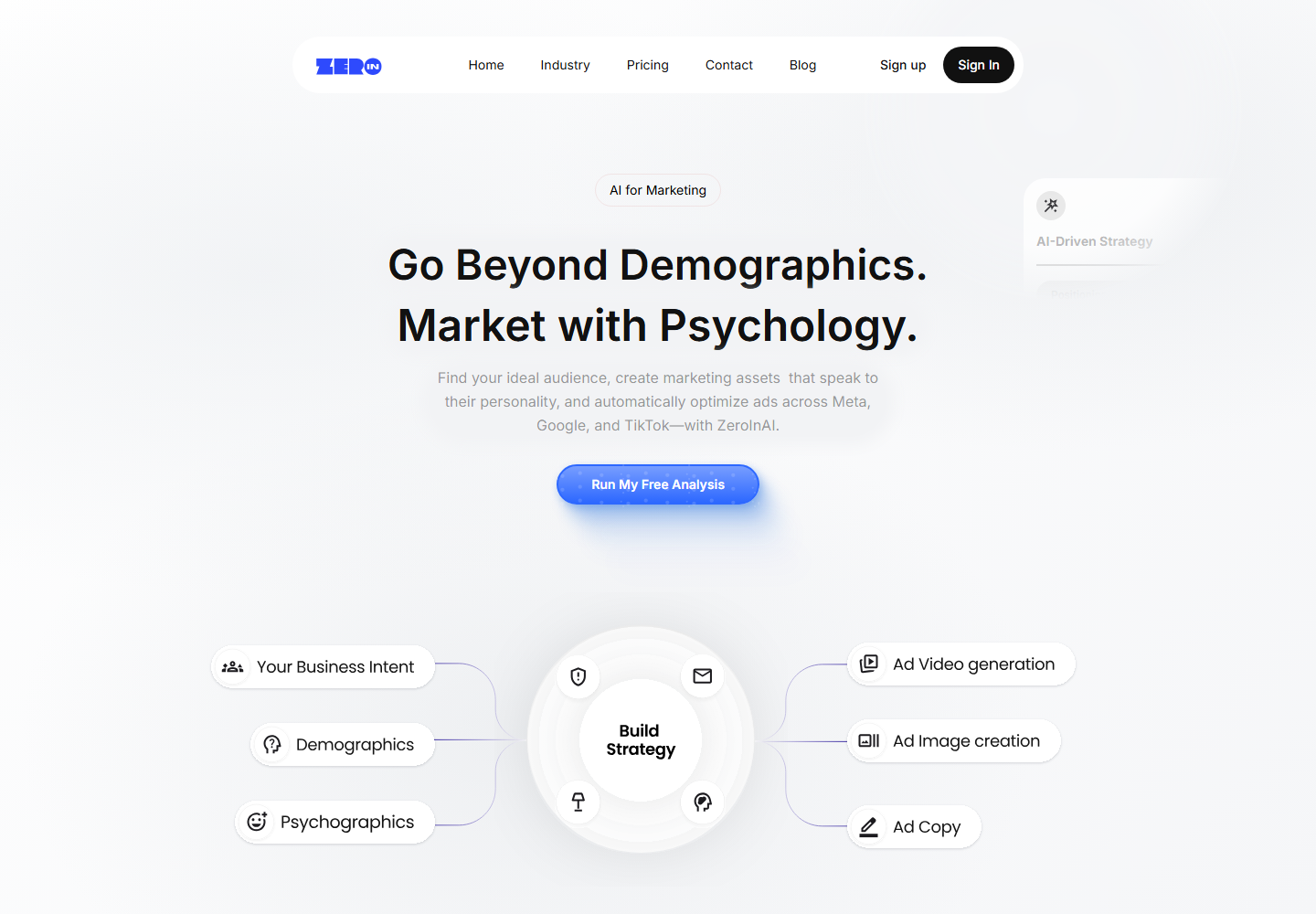 Zeroinai website preview